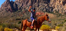 Balade à cheval dans le Red Rock Canyon