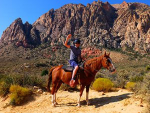 Balade à cheval dans le Red Rock Canyon