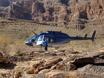 Vols en hélicoptère vers le Grand Canyon