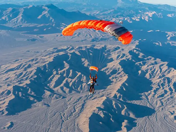 Saut en parachute à Las Vegas